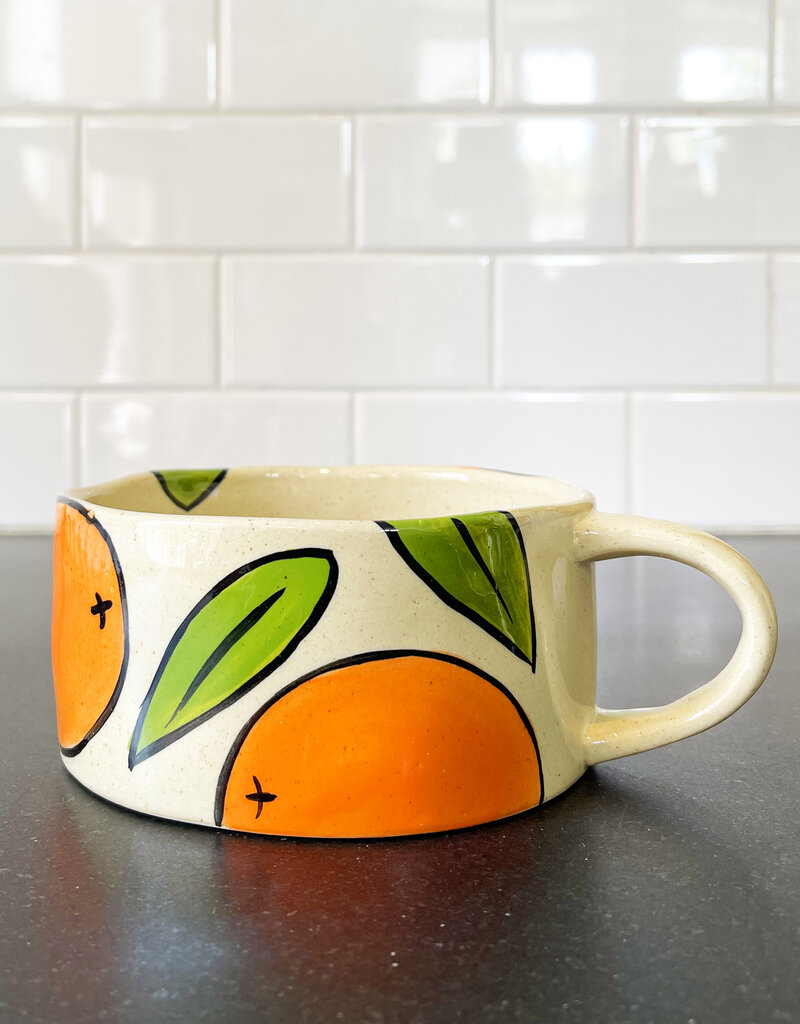 Co. House Designs Glazed Gazpacho Mug - Orange