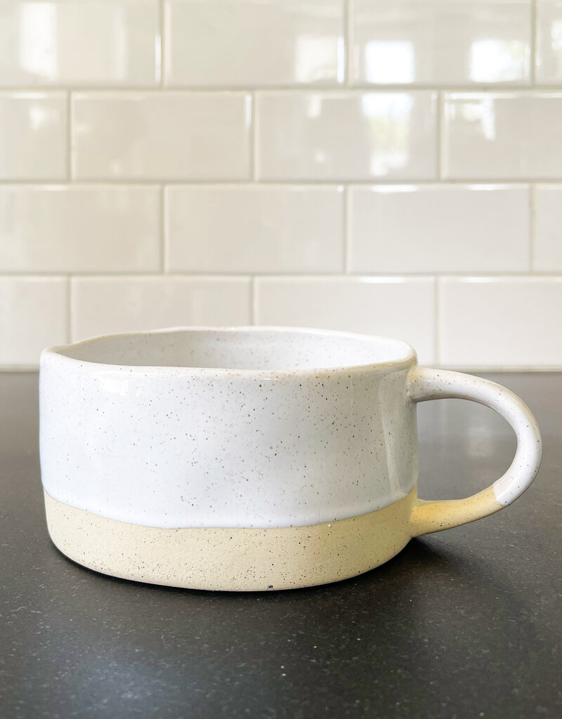 Co. House Designs Glazed Gazpacho Mug - White