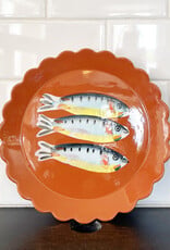 Co. House Designs Scalloped Edge Fish Dish