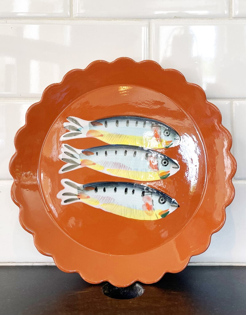 Co. House Designs Scalloped Edge Fish Dish