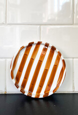 Fodory Brown + White Striped Plate
