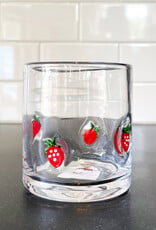 tag Strawberry Double Old Fashioned Glass