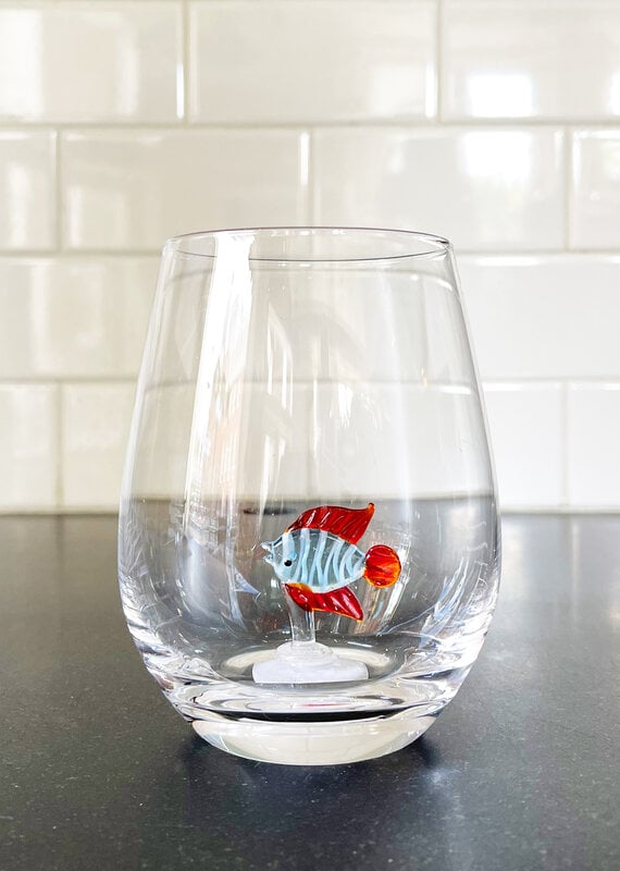 Abbott Fish Stemless Wine Glass