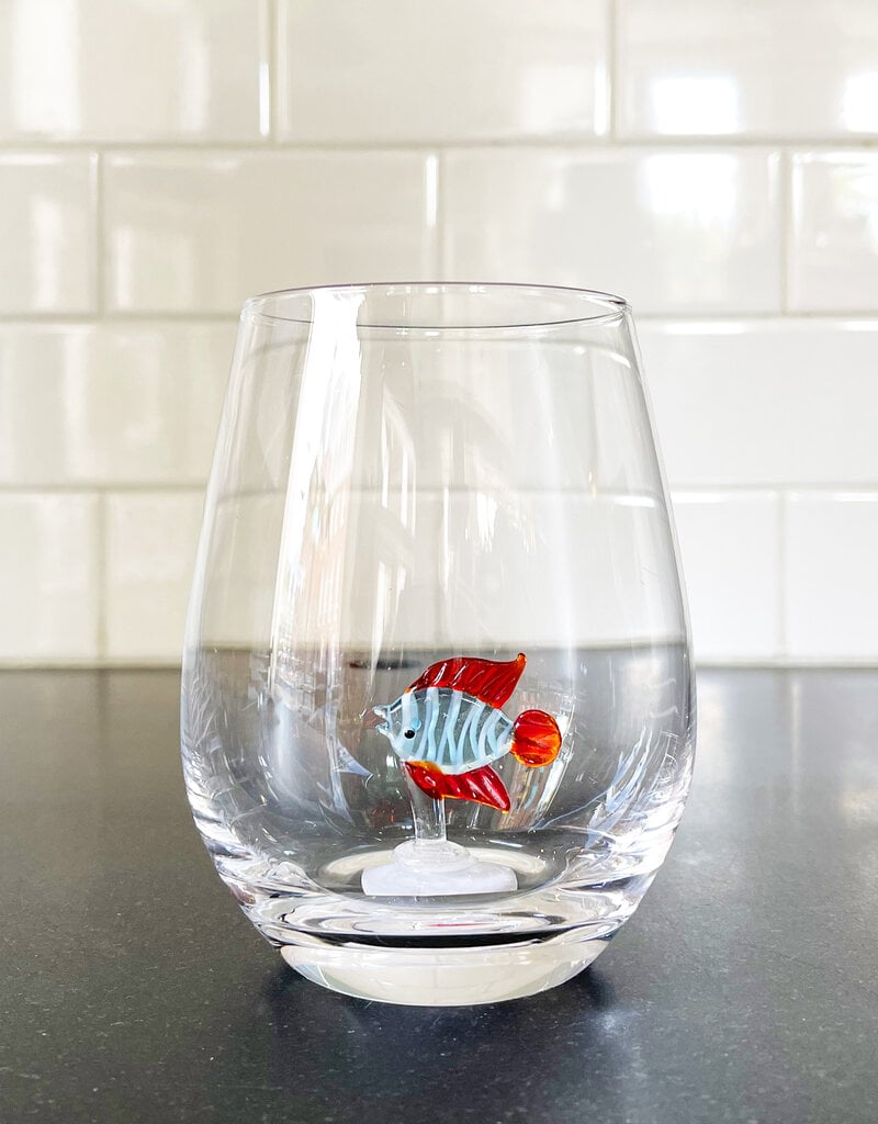 Abbott Fish Stemless Wine Glass