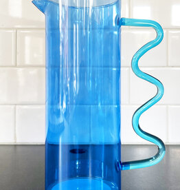 Core Home Blue Squiggle Pitcher