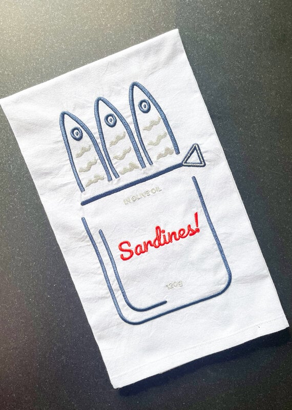 Lynen Can 'o Sardines Tea Towel
