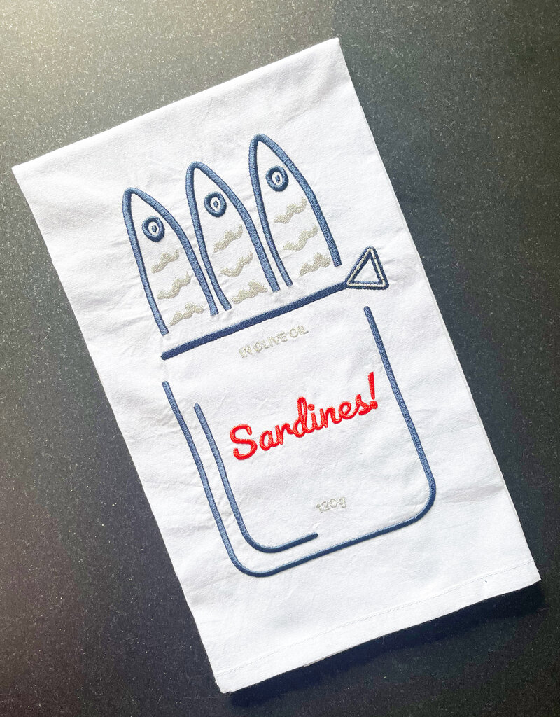Lynen Can 'o Sardines Tea Towel