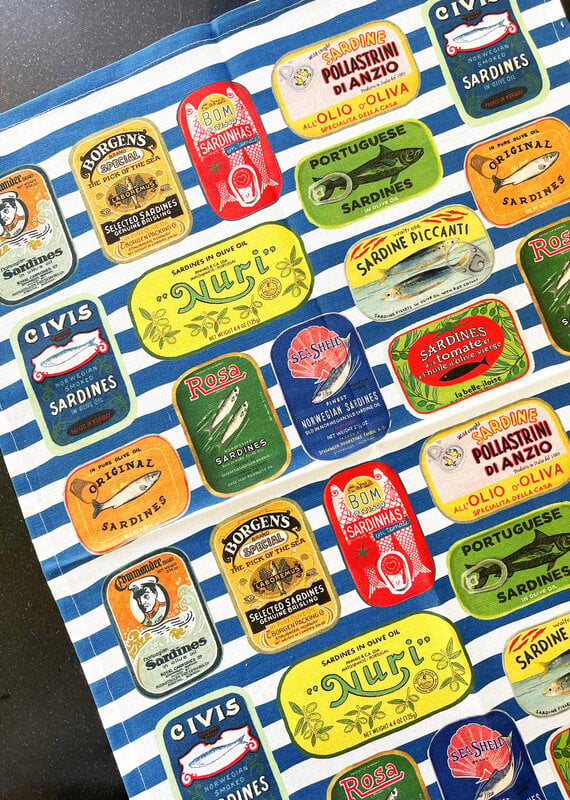 Abbott Sardine Tins Kitchen Towel