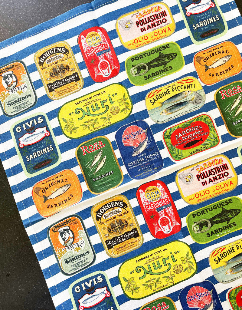 Abbott Sardine Tins Kitchen Towel