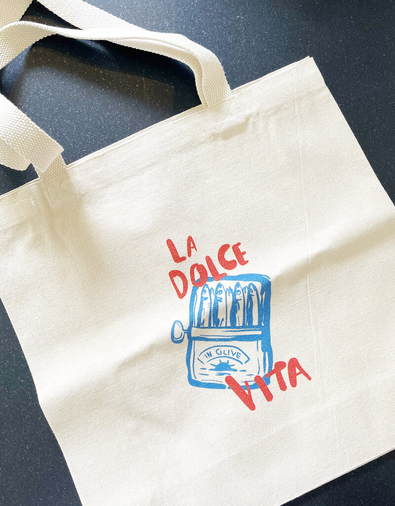 Boheme Bliss La Dolce Vita Sardines  Tote