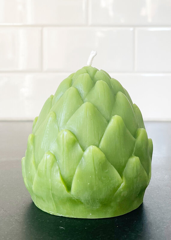 Artifaqt Artifaqt Green Artichoke Beeswax Candle