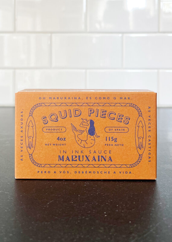 Medineterranean Maruxaina Squid Pieces in Ink Sauce