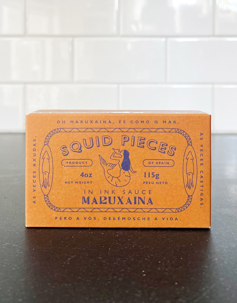 Medineterranean Maruxaina Squid Pieces in Ink Sauce