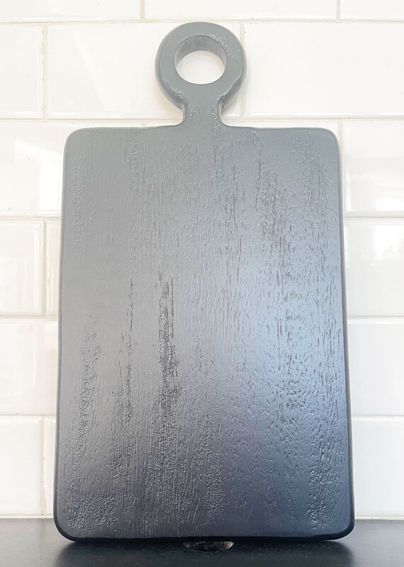 Black Charcuterie Board with Loop Handle