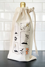 Boheme Bliss Ghouls Stamps Wine Bag