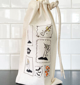 Boheme Bliss Ghouls Stamps Wine Bag