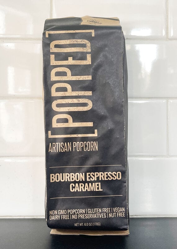 Popped Popped Bourbon Espresso Caramel Artisan Popcorn