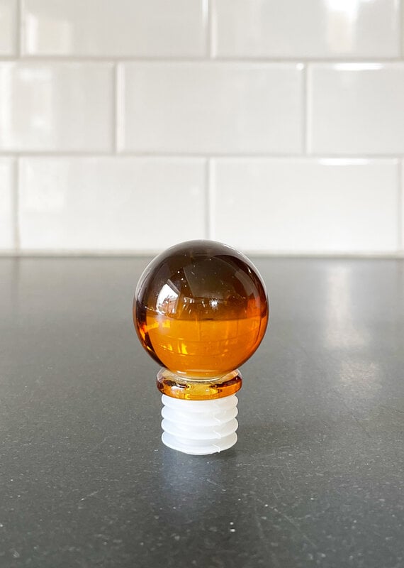 Here's How Moony Glass Bottle Stopper - Amber