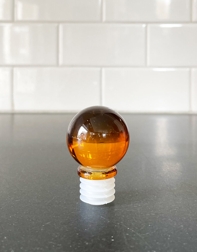 Here's How Moony Glass Bottle Stopper - Amber