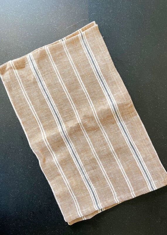 Live Linen Striped Linen Kitchen Towel