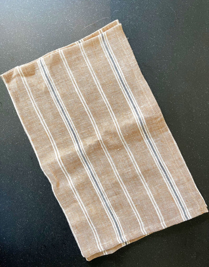 Live Linen Striped Linen Kitchen Towel