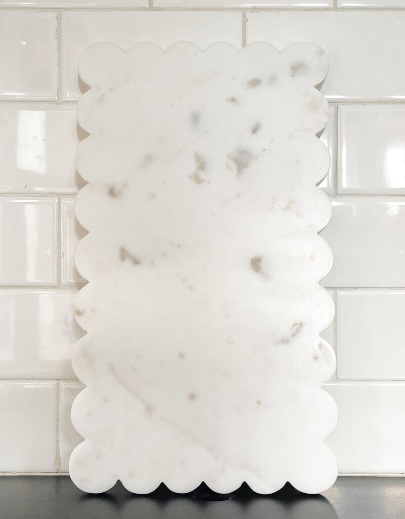 Scalloped Marble Board