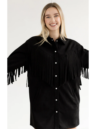 Brunette The Label Shania Fringe Jacket