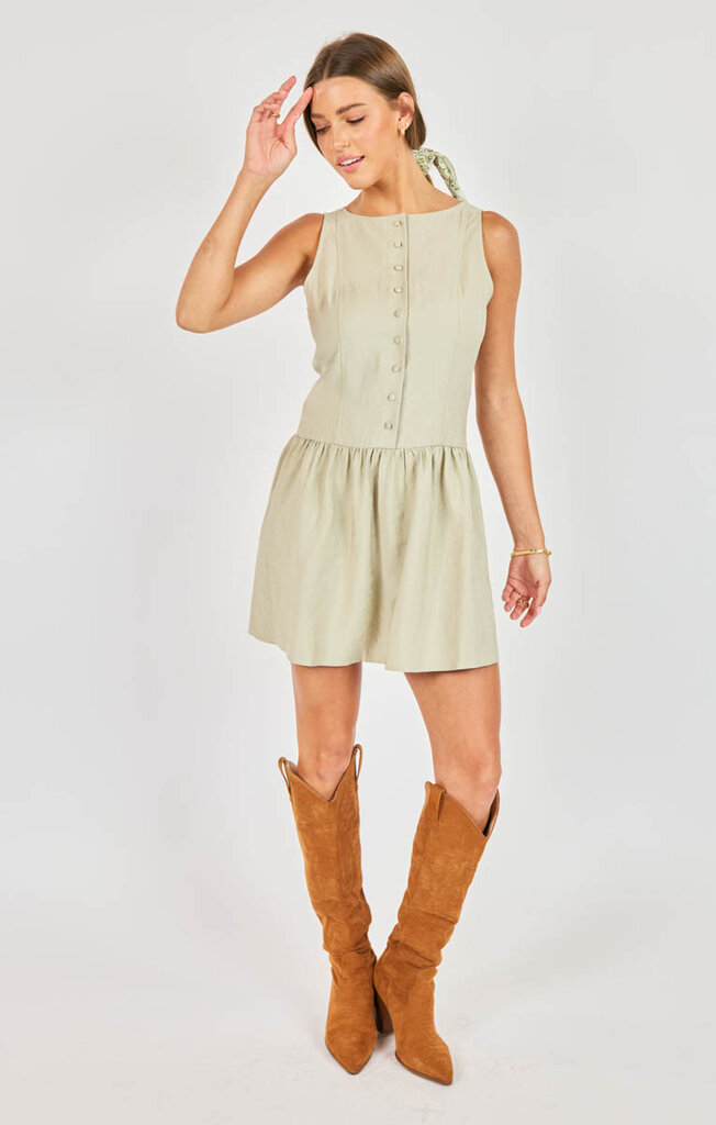 Sadie and Sage AJ1340 Sadie and Sage Agave Mini Dress