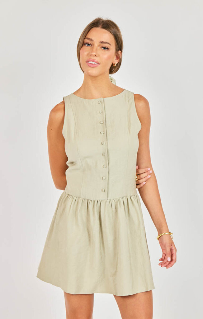 Sadie and Sage AJ1340 Sadie and Sage Agave Mini Dress