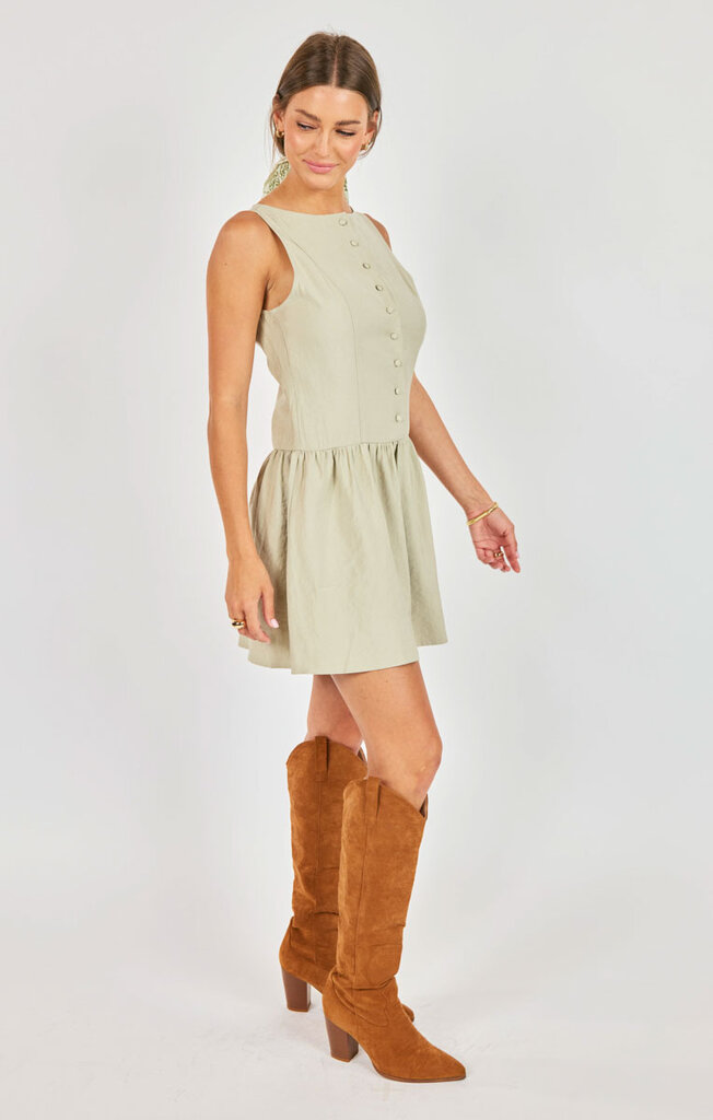 Sadie and Sage AJ1340 Sadie and Sage Agave Mini Dress
