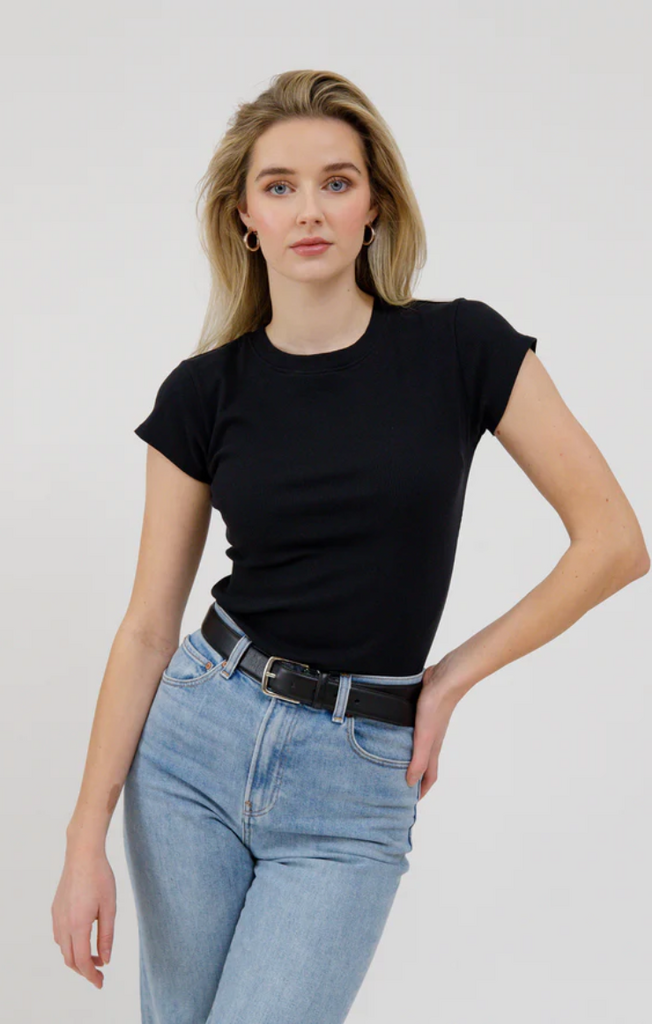 Brunette The Label BTLT031 Brunette The Label Ribbed Tee