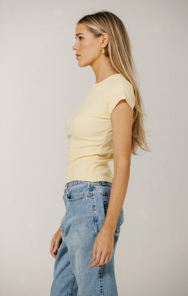 Brunette The Label BTLT031 Brunette The Label Ribbed Tee