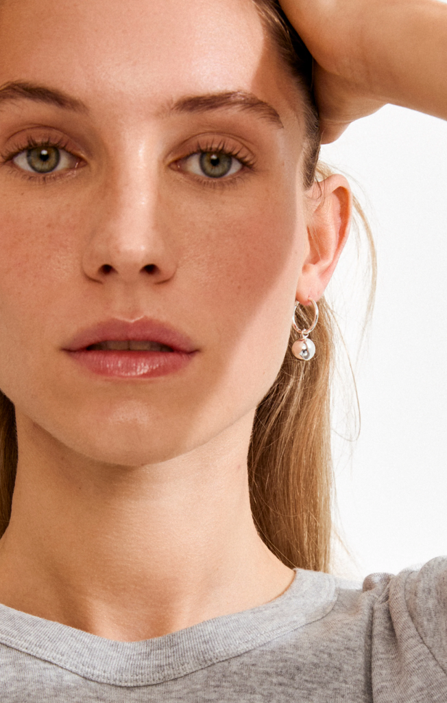 Pilgrim 102616003 Pilgrim AIR hoop Earrings