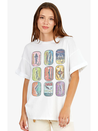 Girl Dangerous Sardine Cans Boyfriend Tee
