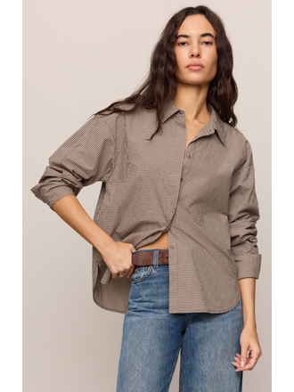 Z-Supply On Duty Gingham Button Up Top