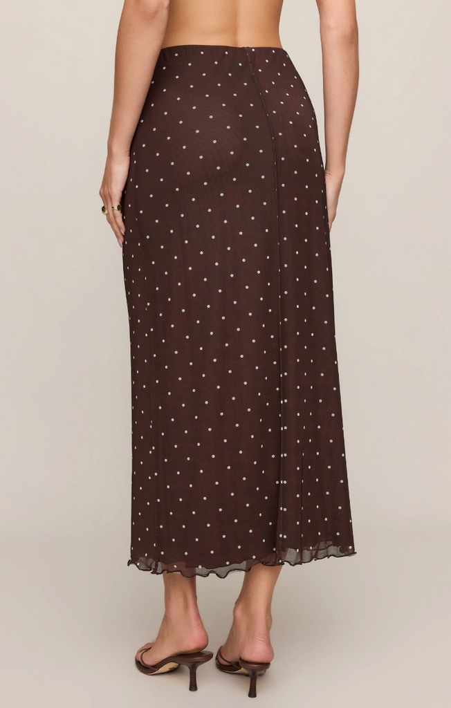 Z-Supply ZK263283 Z-Supply Eda Polka Dot Mesh Skirt