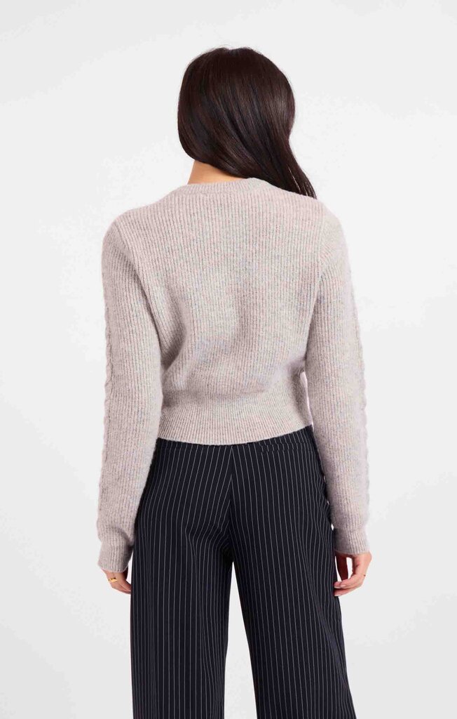 Sadie and Sage AJ3435 Sadie and Sage Bree Cable Knit Sweater