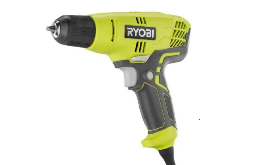 (New) Ryobi D43K 5.5 Amp Corded 3/8 in. Variable Speed Compact Drill/Driver with Bag