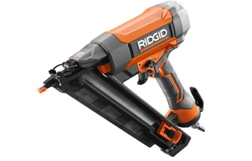 15-Gauge 2-1/2 in. Angled Finish Nailer with CLEAN DRIVE Technology, Tool Bag, and Sample Nails 15-Gauge 2-1/2 in. Angled Finish Nailer with CLEAN DRIVE Technology, Tool Bag, and Sample Nails