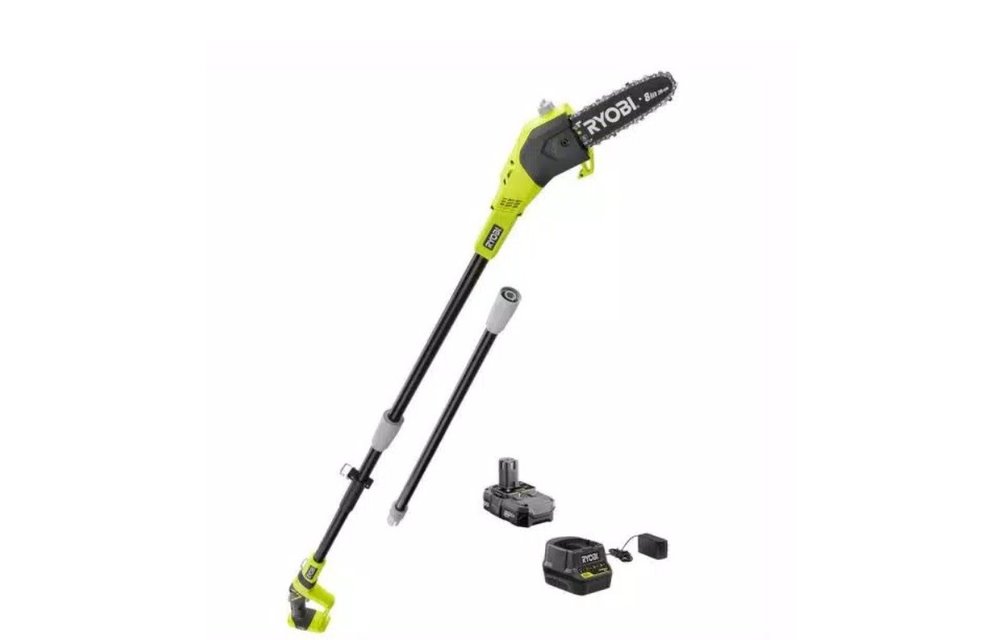 (Used Like New) Ryobi ONE+ 18V 8 in. Cordless Battery Pole Saw with 1.3 Ah Battery and Charger