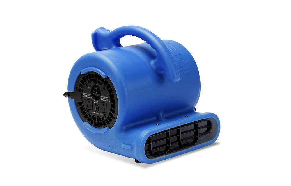 (New) B-Air 1/4 HP Air Mover Blower Fan for Water Damage Restoration Carpet Dryer Floor Home and Plumbing Use in Blue