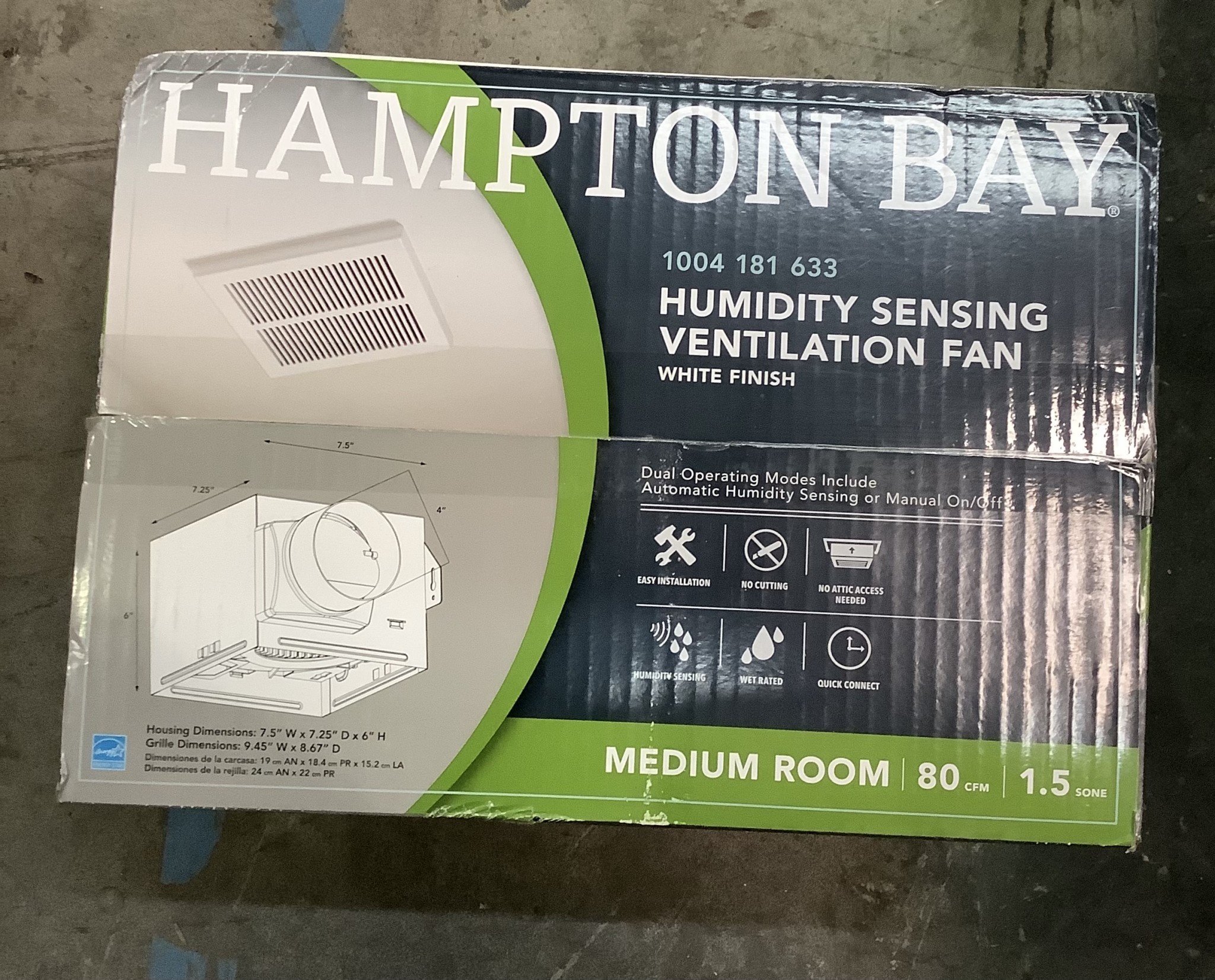 Hampton Bay 80 CFM Ceiling Mount 