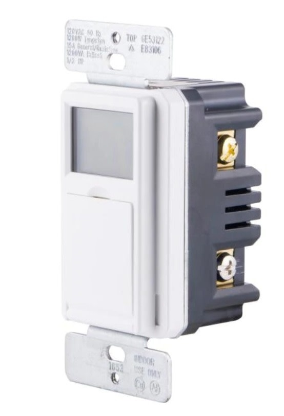 Defiant 15 Amp In-Wall 3-Way Daylight Adjusting Digital Timer Switch with  Screw Terminals, White 32648 - The Home Depot