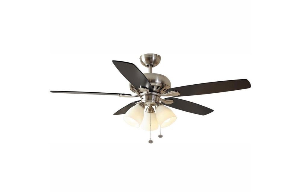 Hampton Bay Rockport 52 in. LED Brushed 