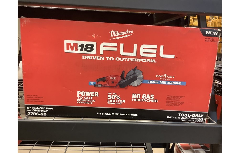 (New) MILWAUKEE M18 FUEL ONE-KEY 18-Volt Lithium-Ion Brushless Cordless 9 in. Cut Off Saw (Tool-Only)