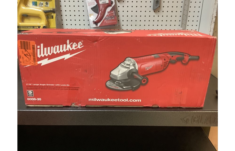 (New) Milwaukee 15 Amp 7/9 in. Large Angle Grinder with Trigger Lock-On Switch