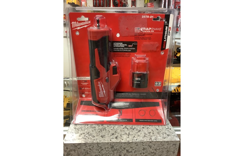 MILWAUKEE M12 Trap Snake 12-Volt Lithium-Ion Cordless Toilet and Urinal Auger Power Driver w/ 1.5AH Battery and Charger (New)