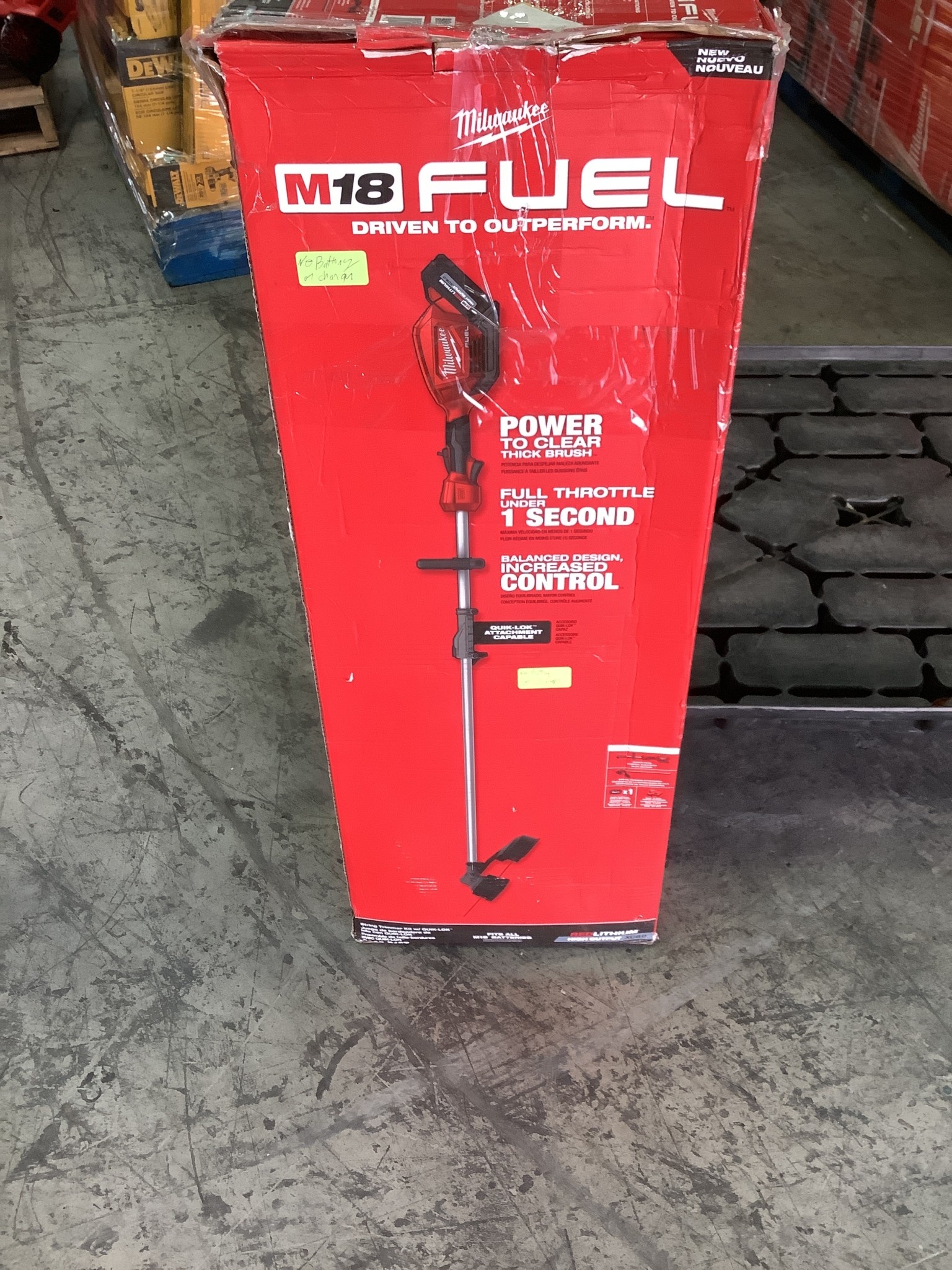Milwaukee M18 FUEL 18 Volt Lithium Ion Brushless Cordless String Trimmer with QUIK LOK Attachment Capability and 8.0 Ah Battery Discount Depot
