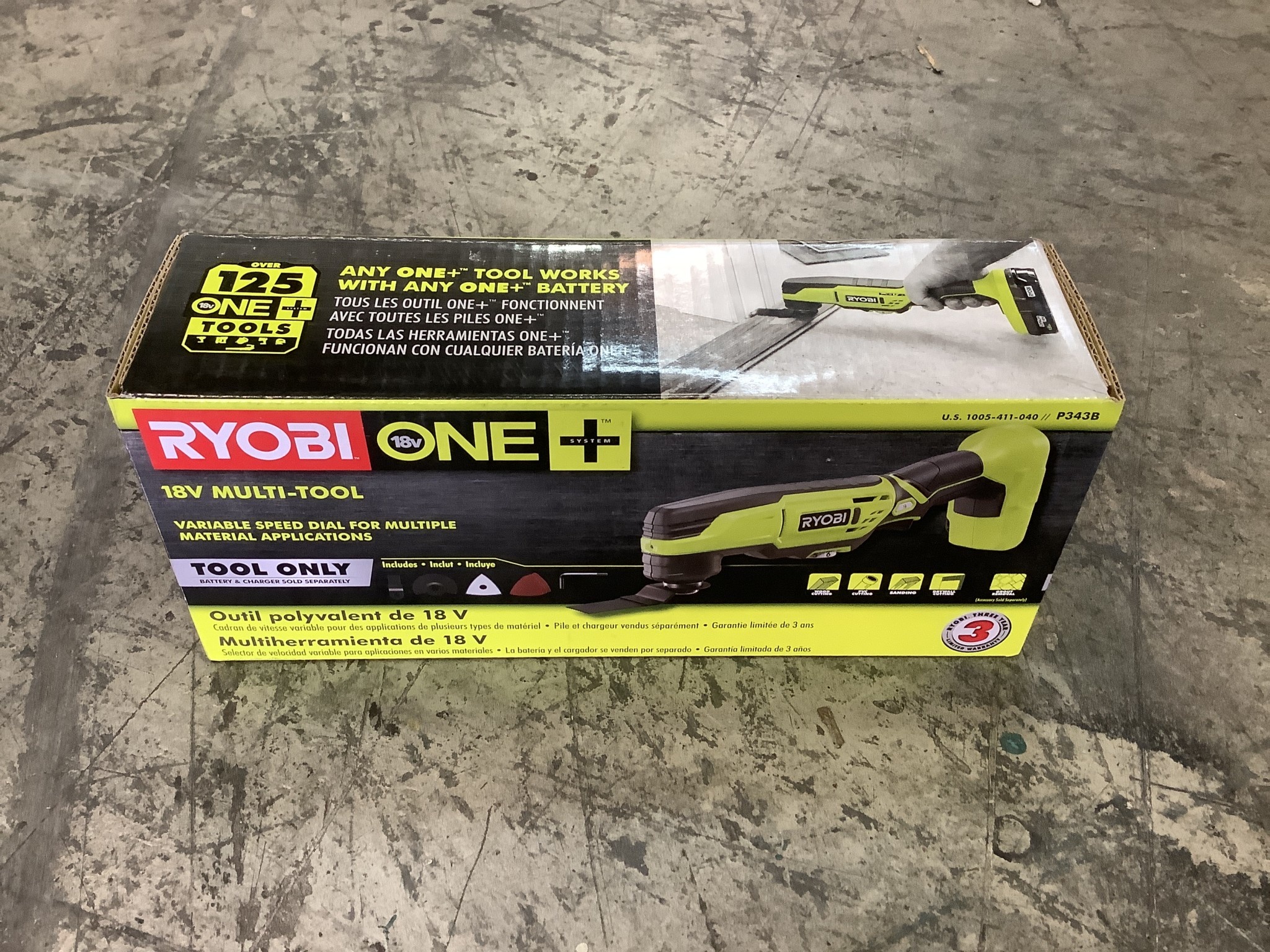 RYOBI P343B P343 ONE 18 Volt Cordless Multi Tool Tool Only Discount Depot