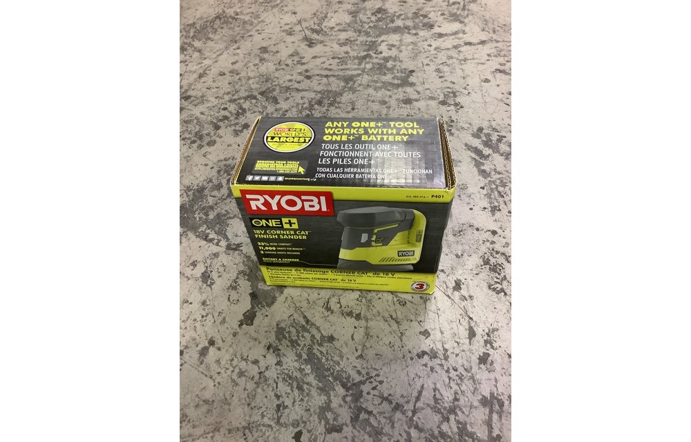 Cordless Corner Cat Finish Sander New Ryobi P401-18-Volt ONE Tool Only Cordless Corner Cat Finish Sander New Ryobi P401-18-Volt ONE Tool Only
